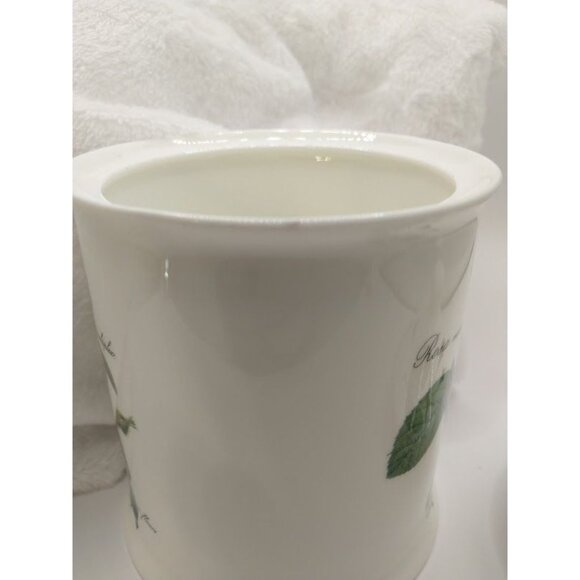 2006 Roy Kirkman Redoute Rose Cotton Storage Jar with Lid 6" Tall - Picture 5 of 9